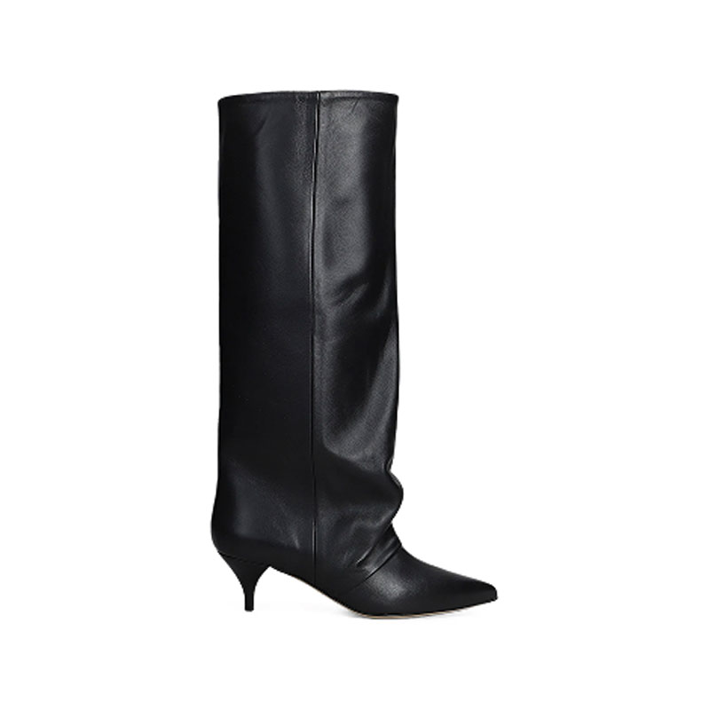 Women'S Fashion Knee High Boots - New Autumn and Winter Pointed Low