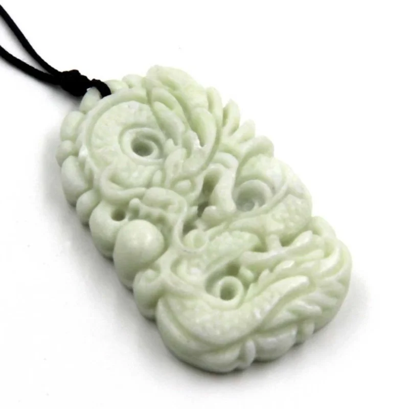 Natural White jade Dragon Phoe - Women'S Fashion Jewellery ulasan dan harga