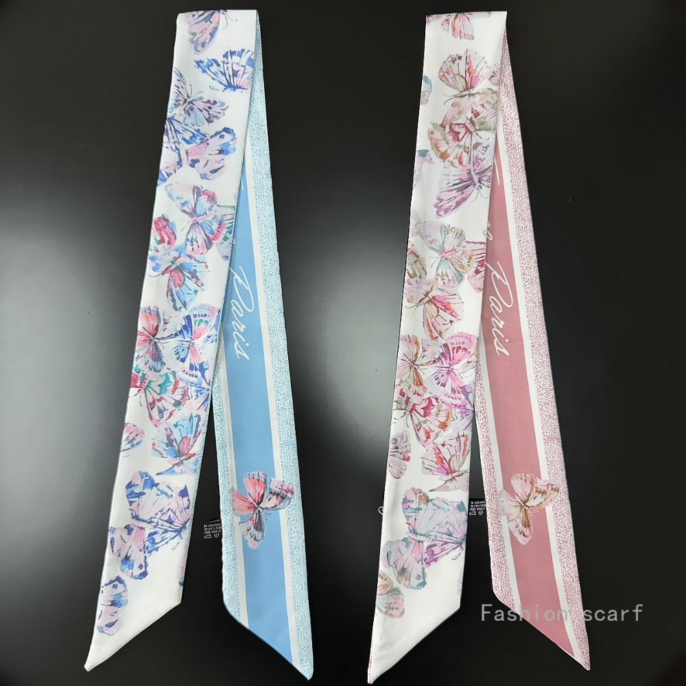 Lightweight Floral Scarf Women - Women Fashion Necktie ulasan dan harga