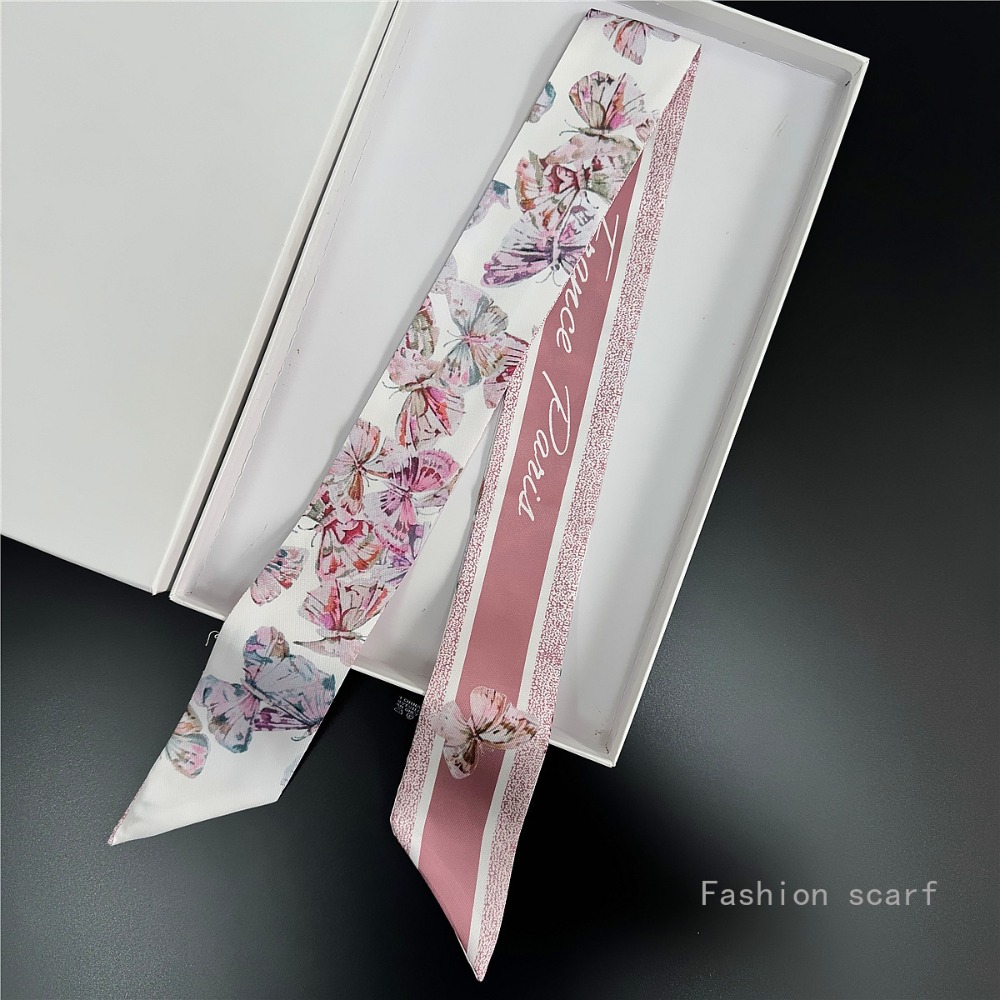 Lightweight Floral Scarf Women - Women Fashion Necktie ulasan dan harga