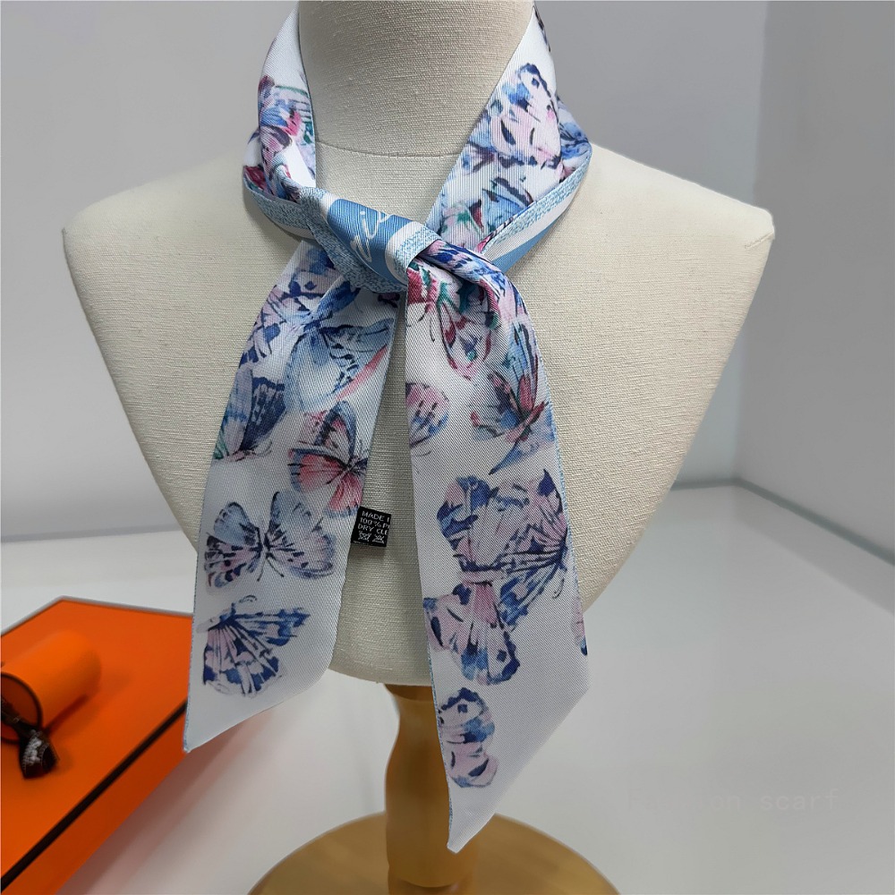 Lightweight Floral Scarf Women - Women Fashion Necktie ulasan dan harga