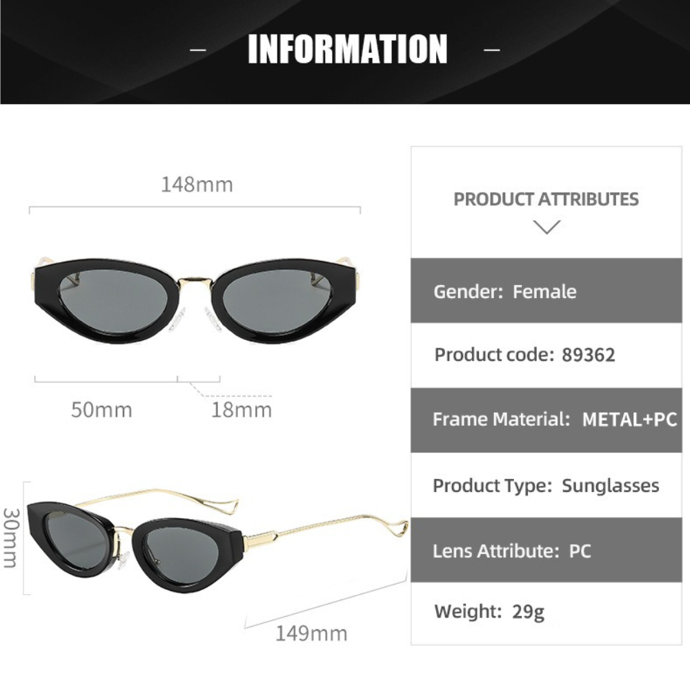 Retro Oval Sunglasses for Wome - Women Fashion Photoshoot ulasan dan harga