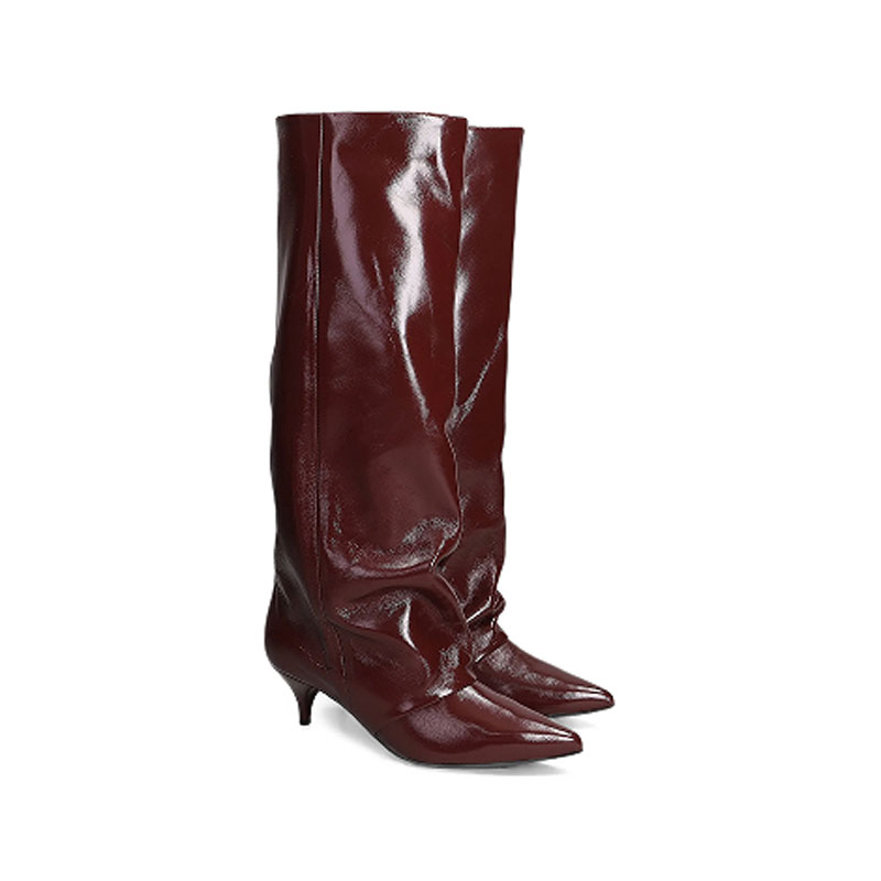New Autumn and Winter Pointed  - Women'S Fashion Knee High Boots ulasan dan harga