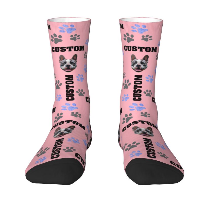 Pet Photo Custom Dress Socks M - Women Fashion Dress Names ulasan dan harga