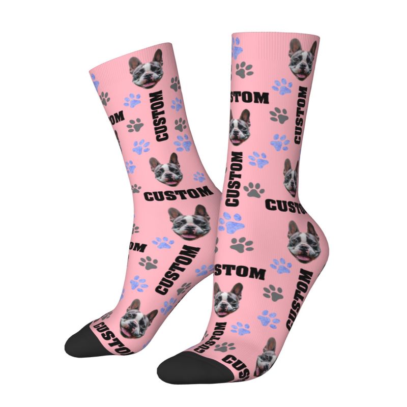 Pet Photo Custom Dress Socks M - Women Fashion Dress Names ulasan dan harga