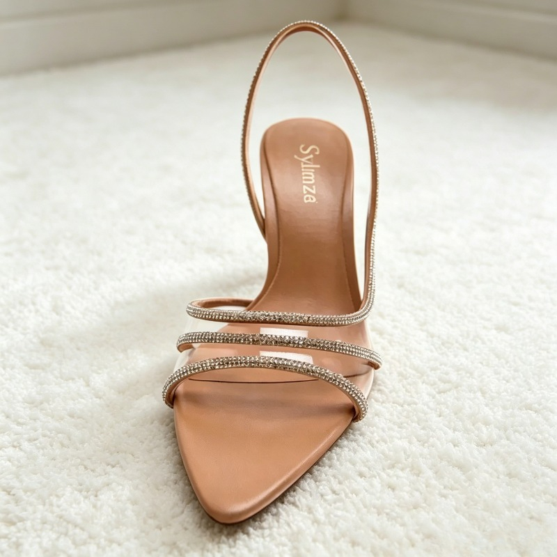 Rhinestone Strap Slingbacks He - Women'S Fashion Shoes ulasan dan harga
