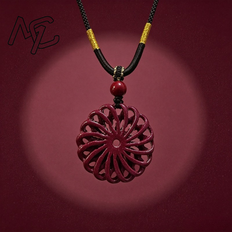 Fashion Red Cinnabar Jade tran - Women'S Fashion Jewellery ulasan dan harga