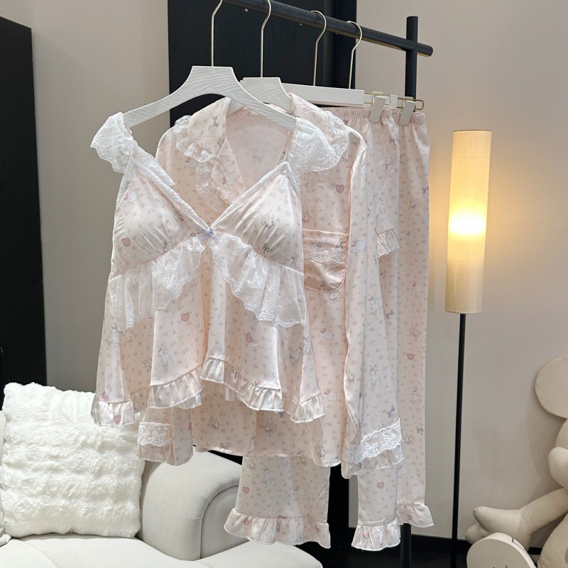 Pink Sleepwear Sweet Lace Ruff - Lace Trim Cami ulasan dan harga
