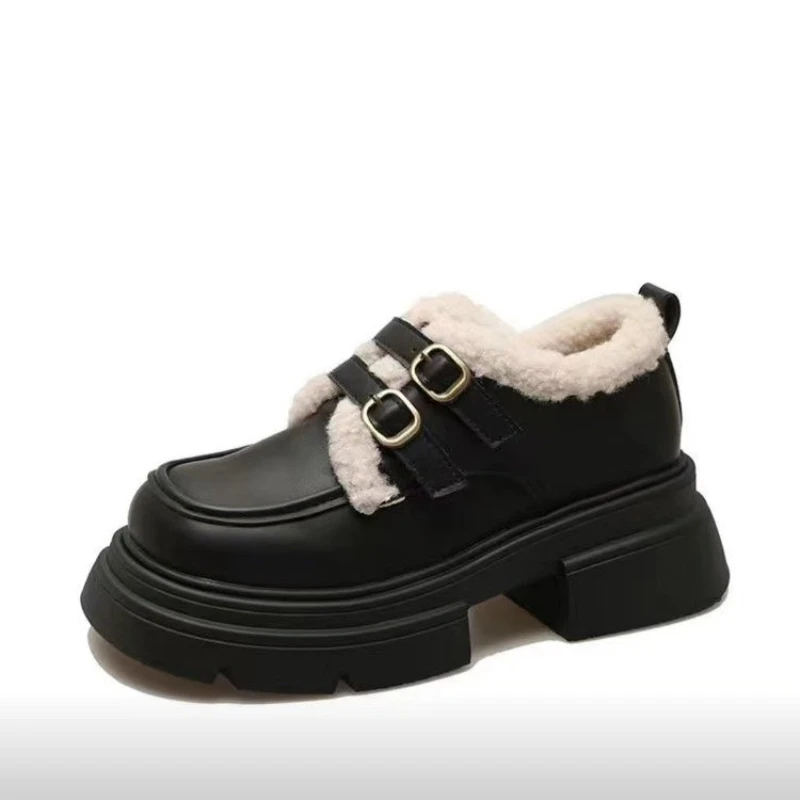 Winter British Style Small Lea - Women'S Fashion Shoes ulasan dan harga
