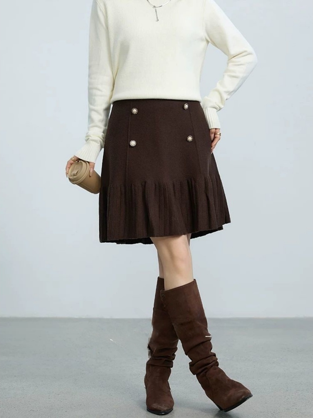 plus Size A-Line  Skirt High W - Women Fashion Over The Years ulasan dan harga